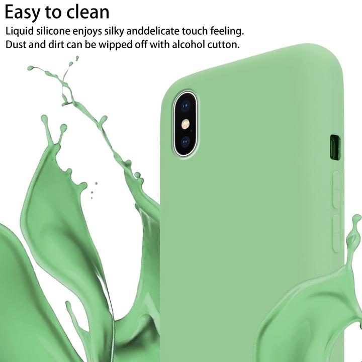 Actual product image Cadorabo TPU Cover Mobile Phone Chain Liquid (Apple iPhone X)