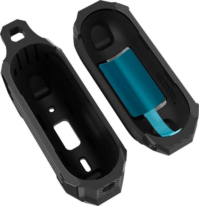 Actual product image Spigen TOUGH ARMOR MAG MAGSAFE Apple AIRPODS PRO 1 / 2 BLACK (Headphone bag)