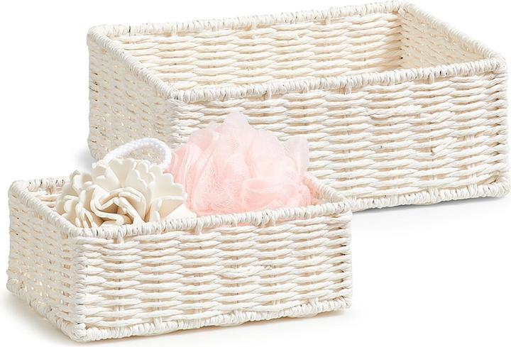 Actual product image Zeller Present Storage basket (2 x, 24 x 18 x 9 cm, 20 x 14 x 7 cm)
