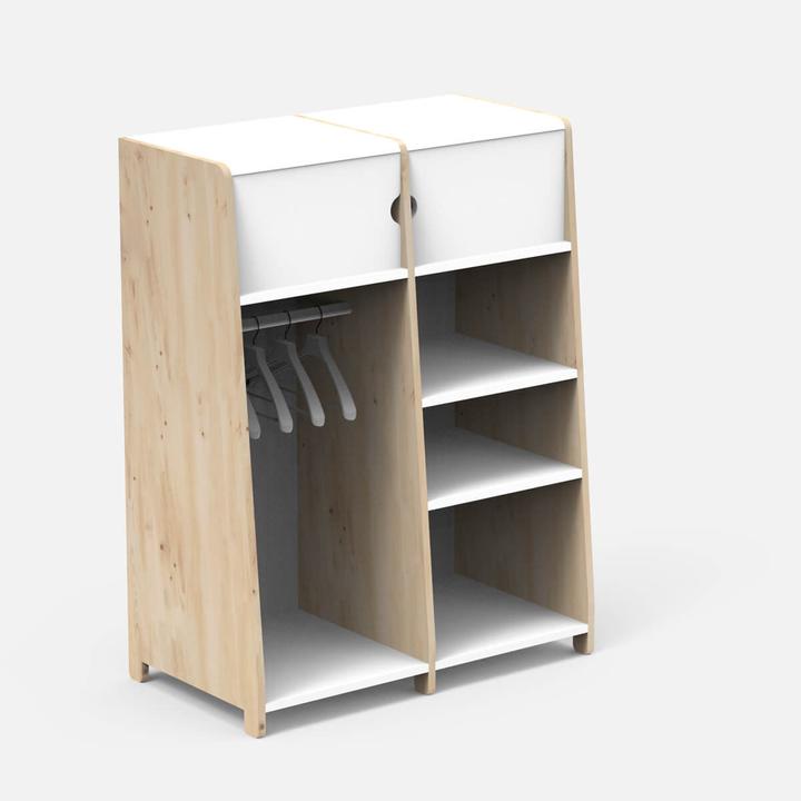 Produktbild Mathy by Bols Asymetry asymmetrischer doppelter Kleiderschrank (90 cm)