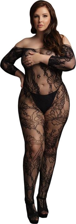 Actual product image Le Désir Lace Sleeved Bodystocking - OSX (One size)