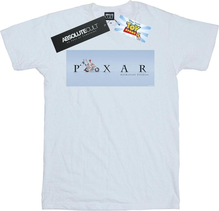 Actual product image Disney Womens/Ladies Toy Story 4 Duke Caboom Pixar Studios Logo Cotton Boyfriend T-Shirt (L)