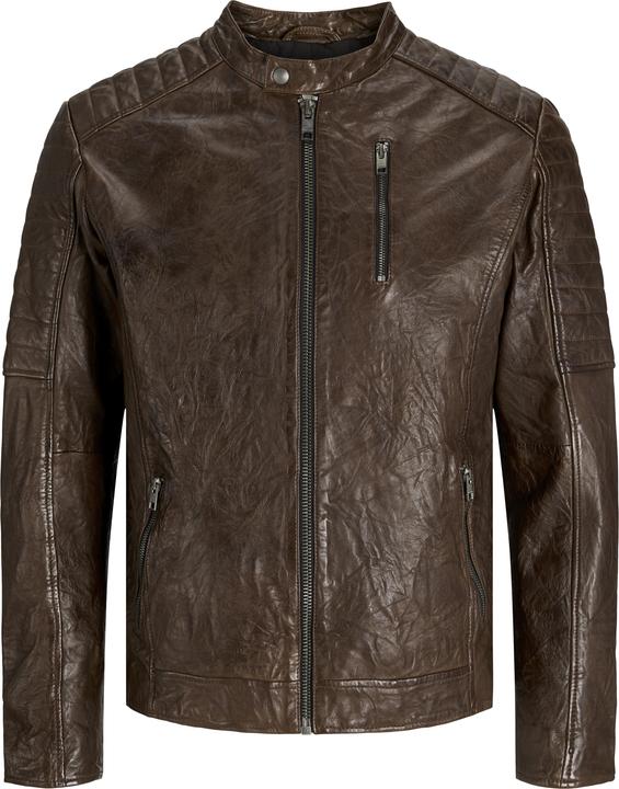 Jack & Jones Jjerichard Leather Jacket Noos