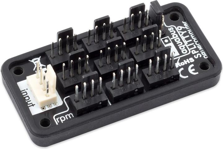 Aqua Computer SPLITTY9 Splitter for up to 9 fans or aquabus devices (9 Fan)