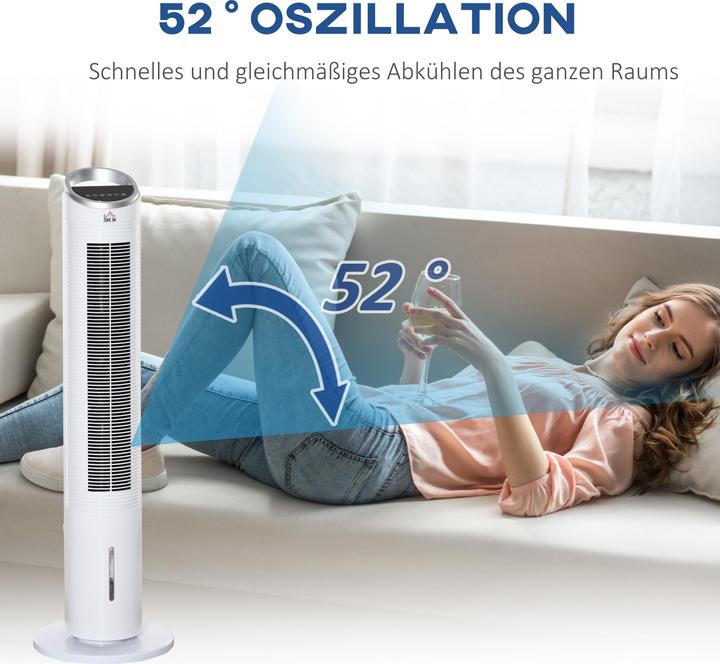 Produktbild Homcom Luftkühler mit Eisboxen, mit Griff, mit Fernbedienung