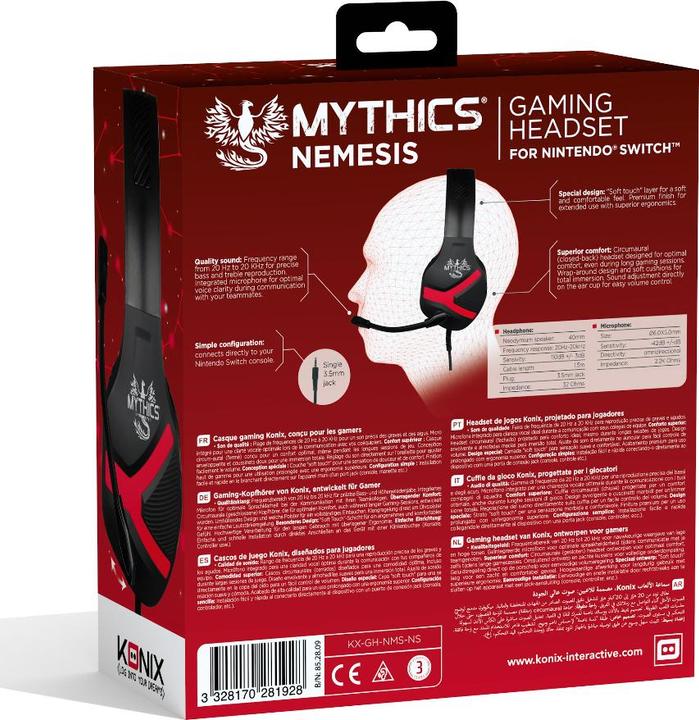 Immagine prodotto Konix Mythics Nemesis (Cablato)