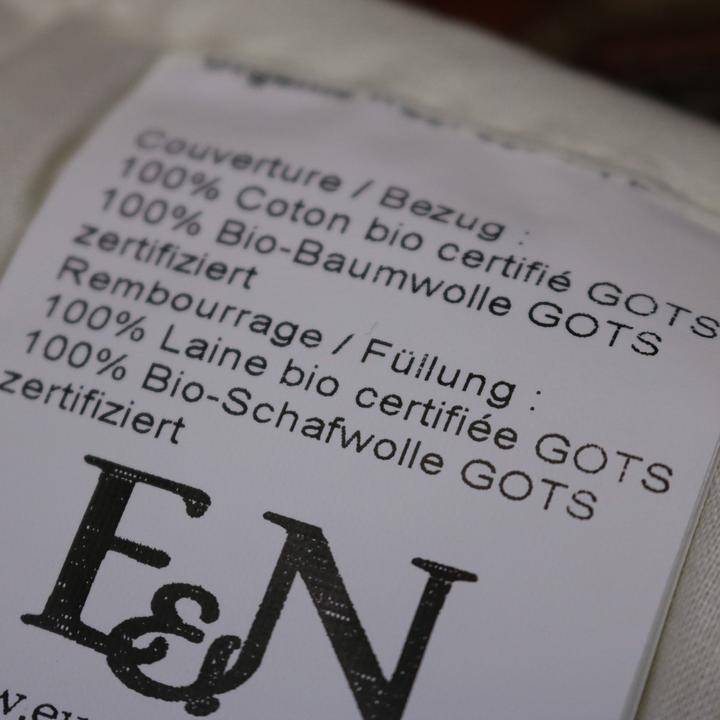 Actual product image Europe & Nature Organic wool - Protect - Nature (90 x 200 cm)