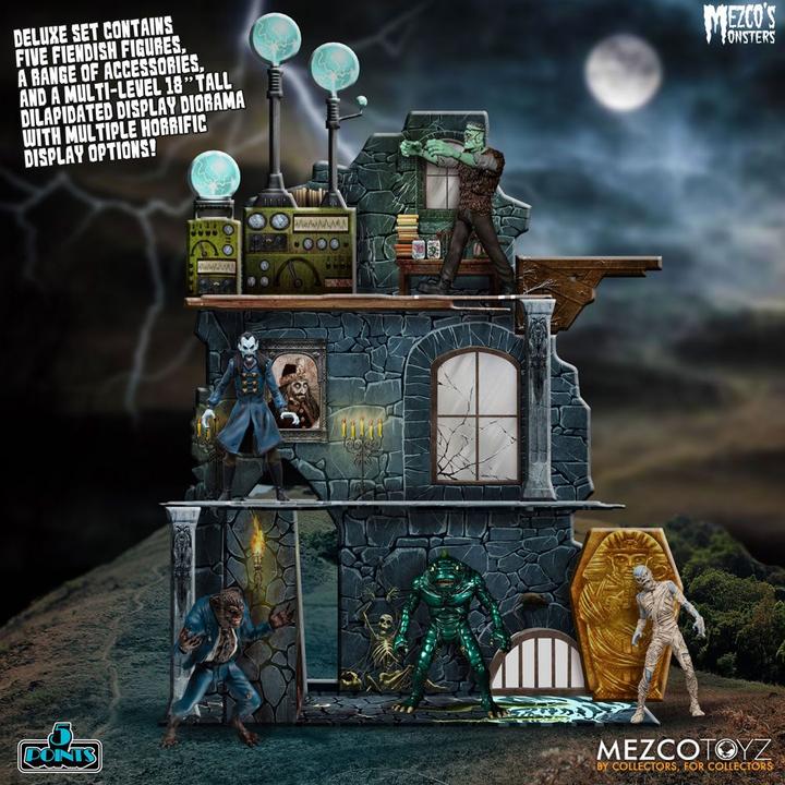 Produktbild Mezco Toys Mezco's Monsters figurines 5 Points Tower of Fear Deluxe Box Set 9 cm