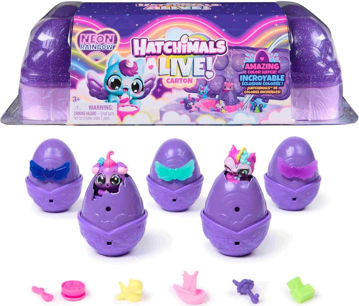 Immagine prodotto Hatchimals EGG COL Neon Rainbow Carton GML