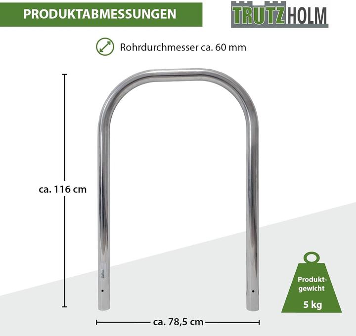 Produktbild TrutzHolm Veloanlehnbügel