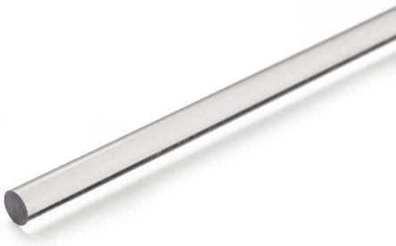 Actual product image Rs Pro PC round rod, polycarbonate transparent 1.2g/cm³, Ø 10mm x 1m