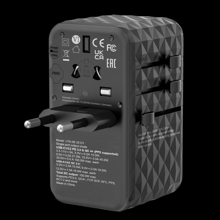 Produktbild Verbatim Universal-Reiseadapter