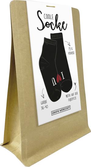 Produktbild Coole Socke - I love U - Grösse 36-40 - von (36 - 40)