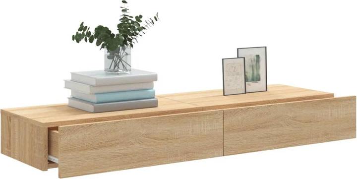 Produktbild VidaXL TV Schrank mit LED-Leuchten Fernsehschrank Lowboard 2 Stk. Sonoma-Eiche