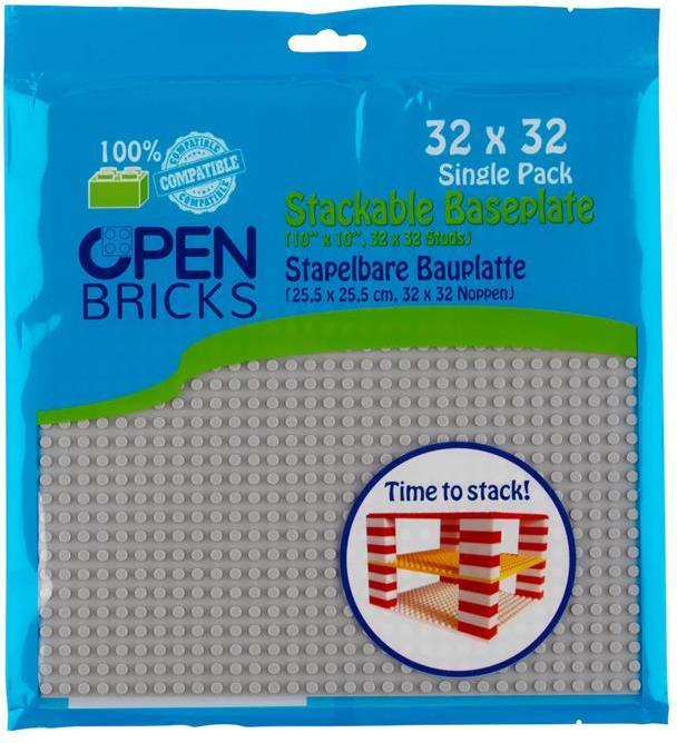 Produktbild Open Bricks Baseplate 32x32 lgy | OB-P32GY1