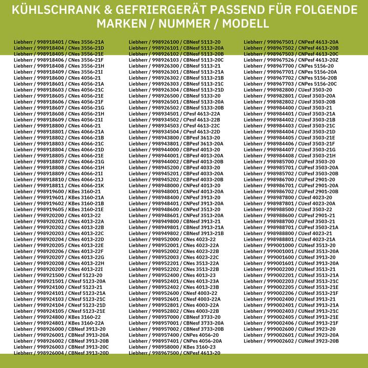Immagine prodotto Europart Maniglia per porta tipo LIEBHERR 9096532 per combinazione frigo-congelatore