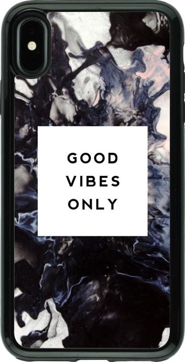 Produktbild PhoneLook Hülle Hybrid Armor schwarz Marble Good Vibes Only (Apple iPhone XS Max)
