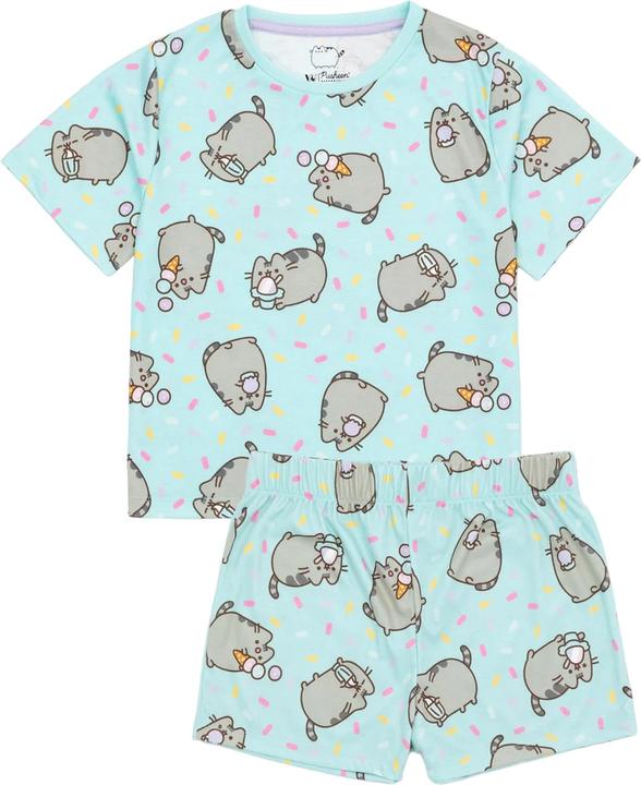 Immagine prodotto Pusheen Completo Pigiama Corto Gatto Ragazze Misura Confezione 2 (140)