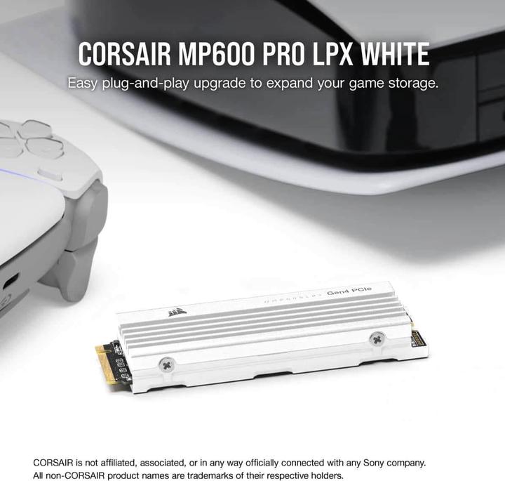 Actual product image Corsair MP600 PRO LPX (1000 GB, M.2 2280)