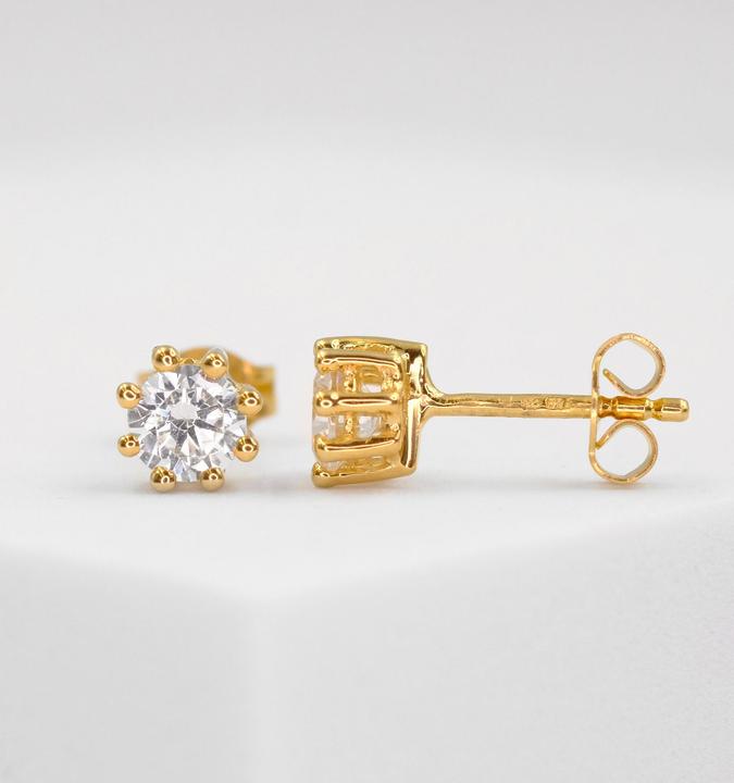 Actual product image Muau Stud earrings (750/18 K Yellow gold)