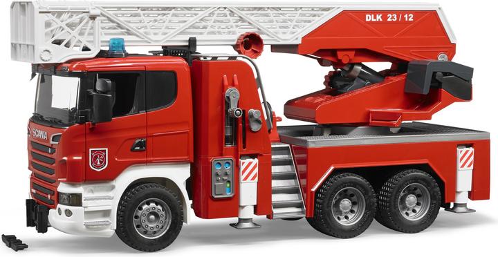 Image du produit Bruder Pompiers Scania de la série R avec échelle