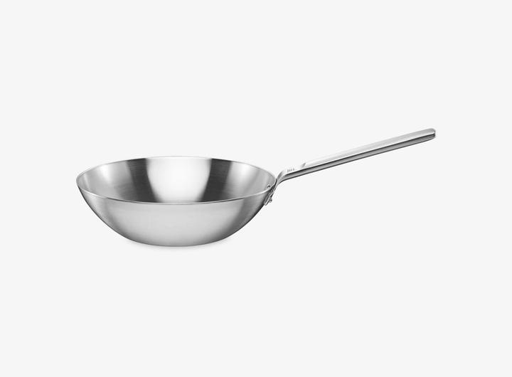 Actual product image Fiskars Norden Steel Wok, 28cm, uncoated (28 cm, Wok, Stainless steel)