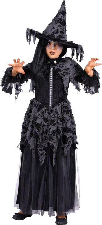 Produktbild Thetru Madchen Kleid Voodoo Hexe, Der Tod, schwarz (116, 128)