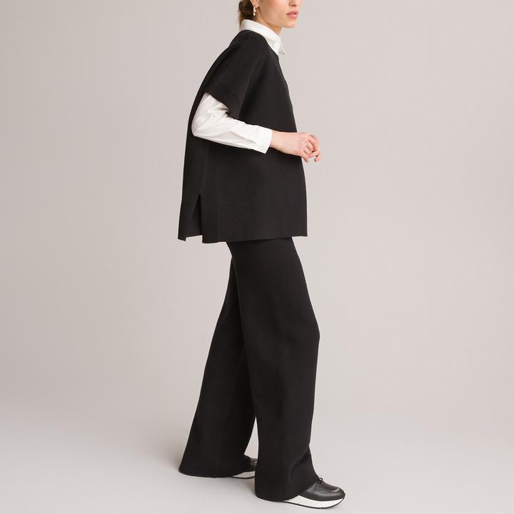 Produktbild Anne Weyburn Poncho mit rundem Ausschnitt (W32/L34)