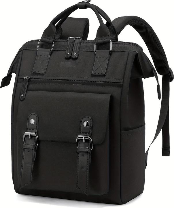 Produktbild Only-Bags.Store Stilvoller kleiner Laptop-Rucksack - Modischer College Daypack mit verstellbaren Trägern, robustem