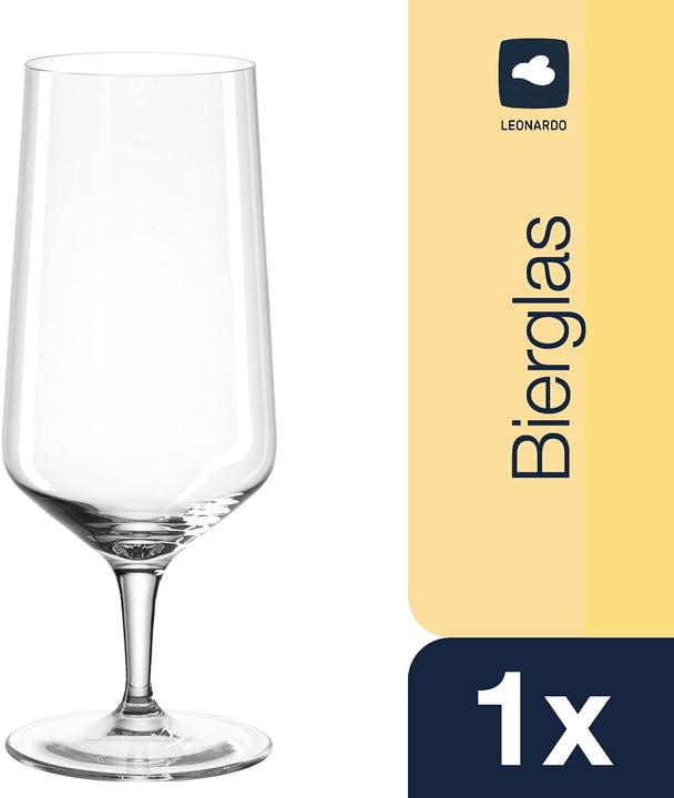 Actual product image Leonardo beer glass Puccini 330 ml, 6 pieces, transparent (0.33 l, 6 x)