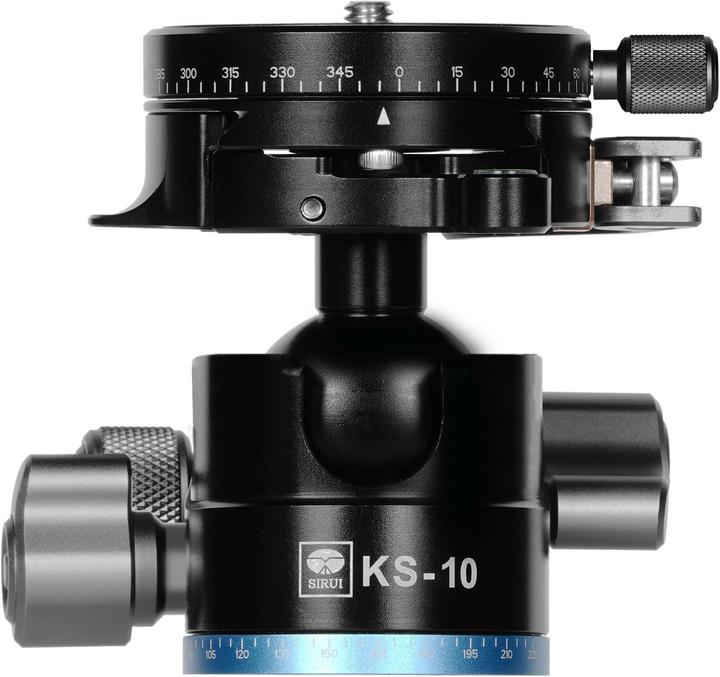 Actual product image Sirui KS-10 ball head black with quick release and TY-55X plate (Spherical head)