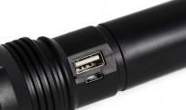 Image du produit ProPlus Lampe torche 1W LED + 3W COB rechargeable noire (16.20 cm)