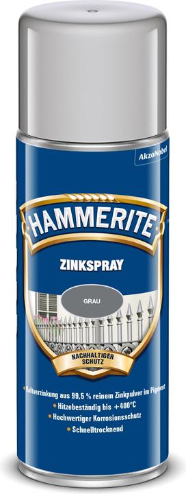 Image du produit Hammerite Spray au zinc (400 ml, Gris)