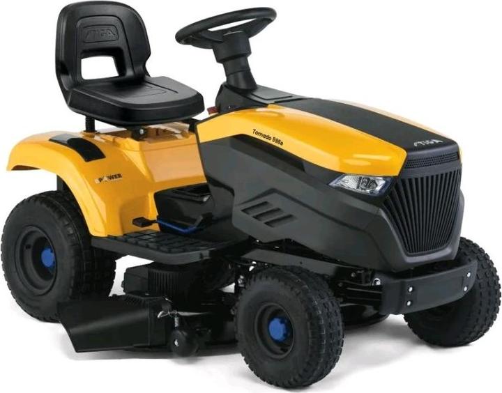 Actual product image Stiga Tornado 598e AkkuRasentraktor48 V 40 Ah (Rechargeable battery operated)