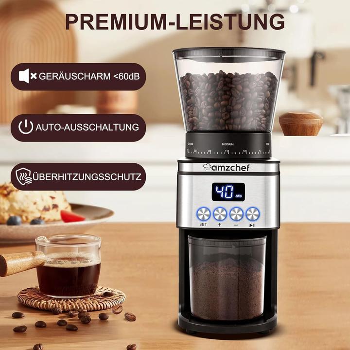 Actual product image Amzchef Electric coffee grinder
