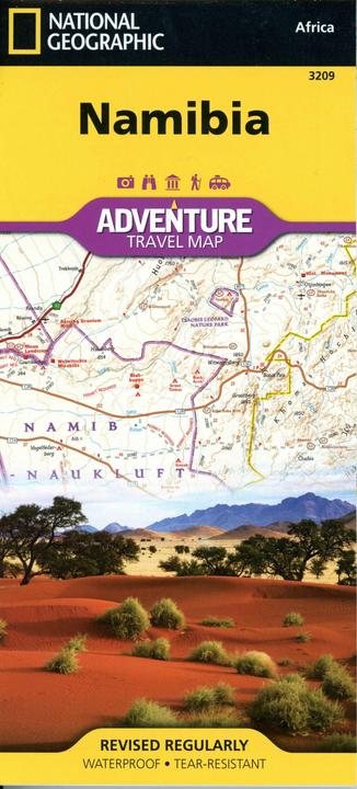 Actual product image National Geographic Adventure Travel Map Namibia