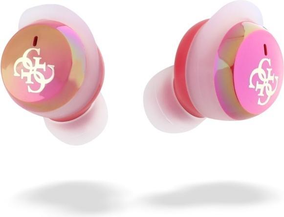Produktbild Guess 4G Logo Mini TWS Kabellose Kopfhörer Bluetooth Headset - Rosa (ANC, 24 h, Kabellos)