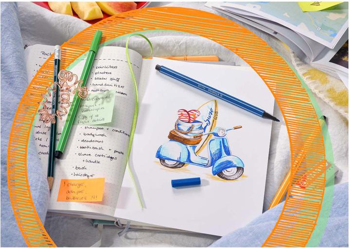 Actual product image STABILO Fibre Pen 70 (Multicoloured, 6 x)