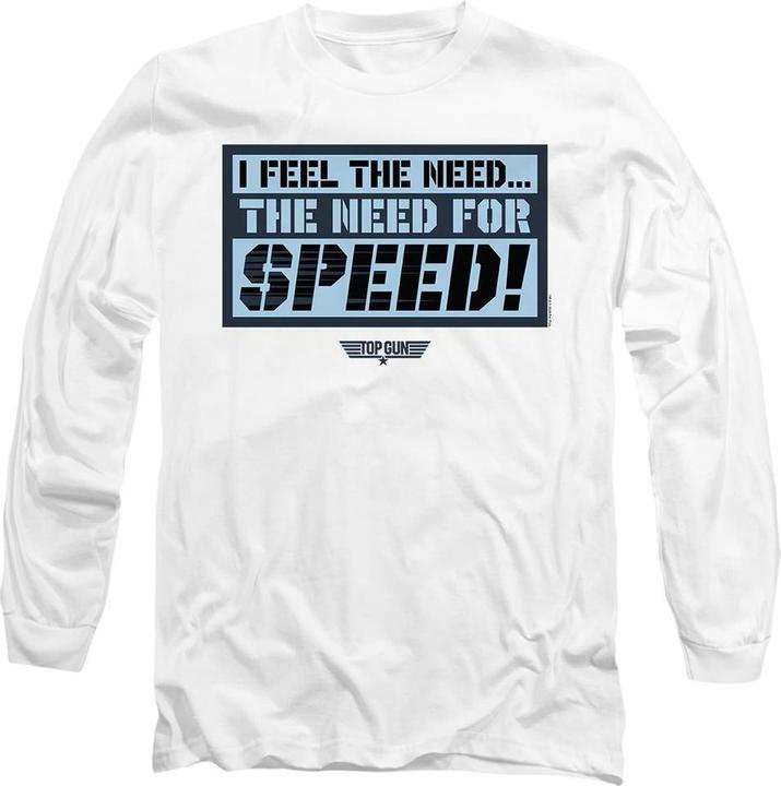Actual product image Top Gun Unisex Adult I Feel The Need T-Shirt (XL)