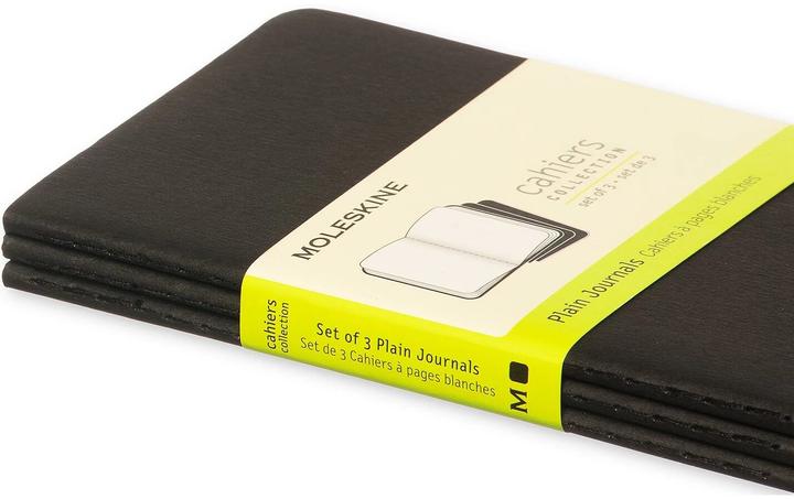 Actual product image Moleskine Cahier Pocket Set of 3 (A6, Plain, Hardcover)