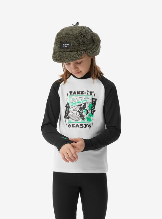 Immagine prodotto Wedze Maglia funzionale da sci per bambini - BL 500 bianco/nero con motivo (100 C)
