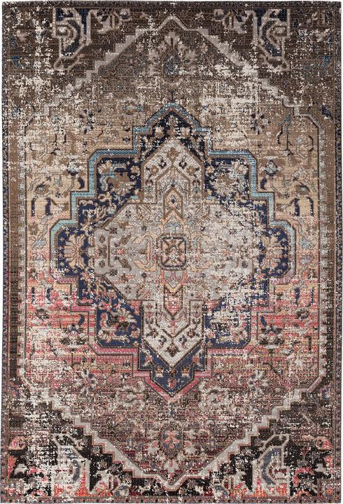 Produktbild Pergamon Kurzflor Designer Teppich Modern Vintage Orient Muster (140 x 200 cm)