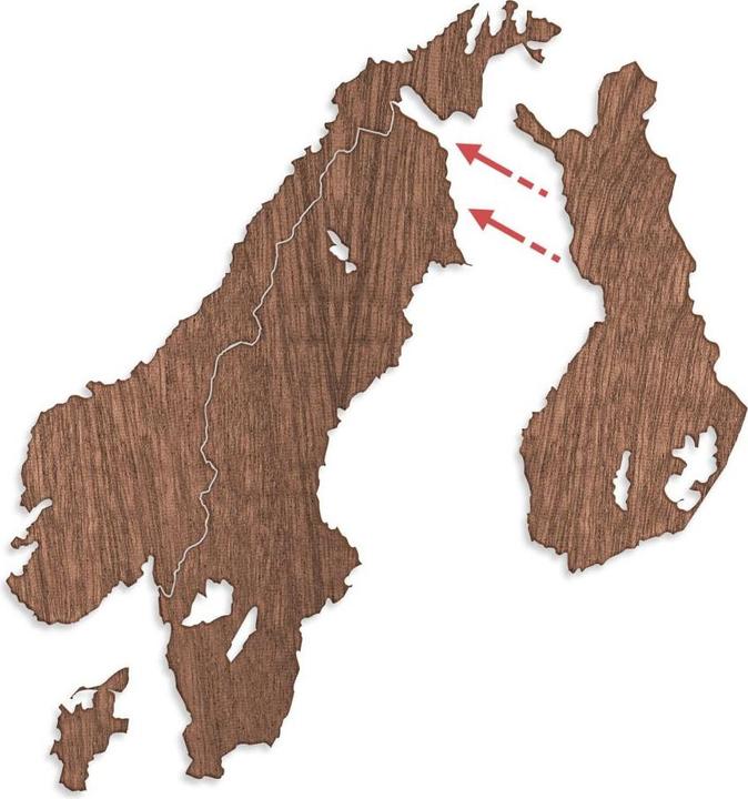 Immagine prodotto Trenddeko Mappa Scandinavia (55 x 69 cm)