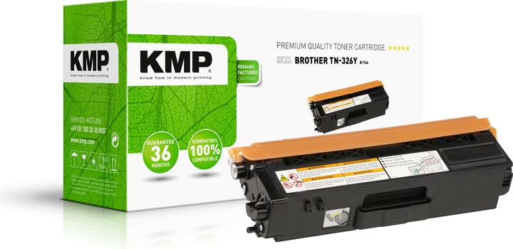 Actual product image KMP B-T64 toner yellow compatible with Brother TN-326 Y (Y)
