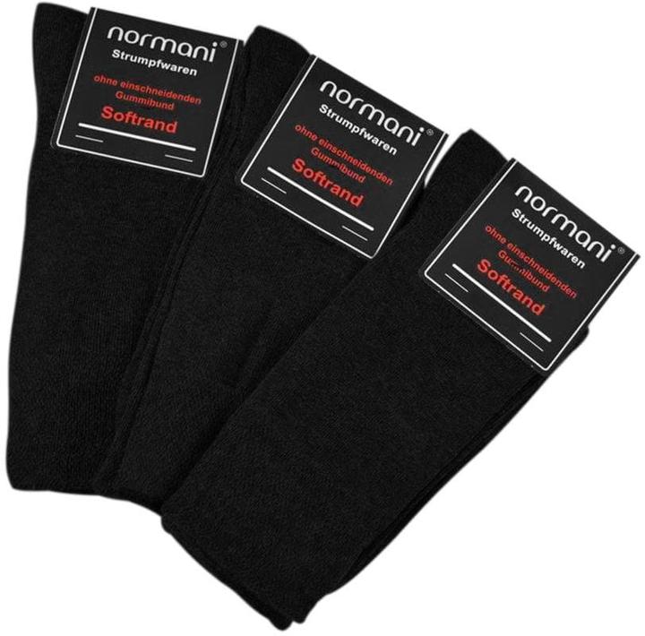 Immagine prodotto Normani 6 paia di calzini comfort con bordo morbido (confezione da 6, 35 - 38)