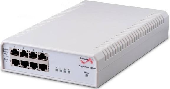 Microsemi 4P POE MIDSPAN 15.4W EU (4 Ports)