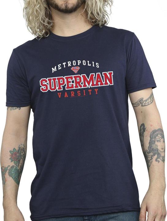 Immagine prodotto Superman Metropolis Varsity Maglietta Uomo (4XL)