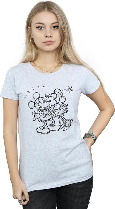 Produktbild Disney Mickey And Minnie Mouse Kiss Sketch TShirt (XL)