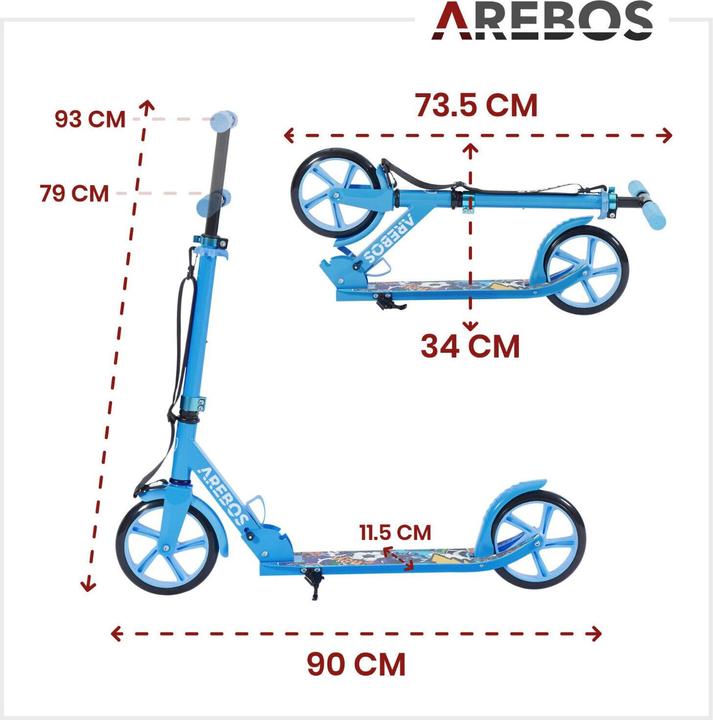 Produktbild Arebos Tretroller