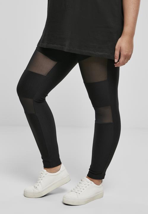 Immagine prodotto Urban Classics Leggings a costine Tech Mesh da donna (M)